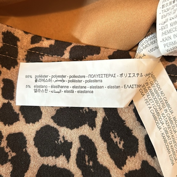 Zara Cheetah Print Mini Dress Size Small NWT - Picture 11 of 11